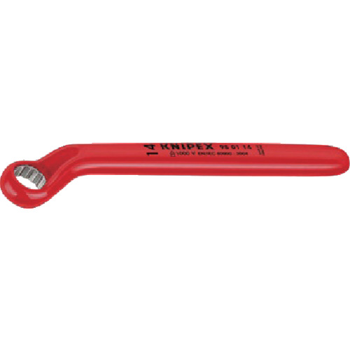 【TRUSCO】ＫＮＩＰＥＸ　絶縁片口メガネレンチ　１０ｍｍ